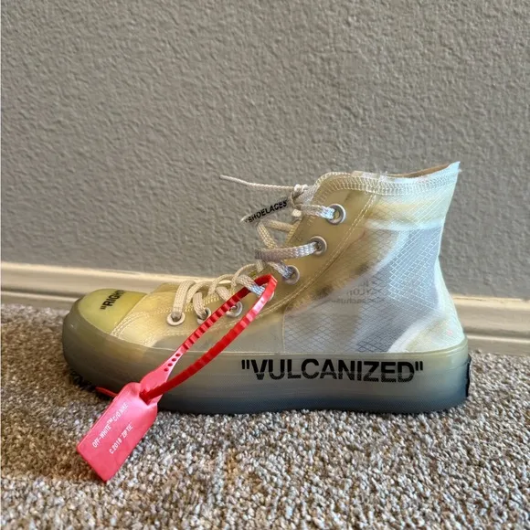 Converse Off-White x Chuck 70 &quot;Vulcanized&quot; The Ten - White Hi Top