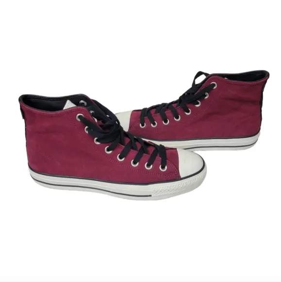 Converse Skate Chuck Taylor All Star Pomegranate Red High Top Shoes Size 8