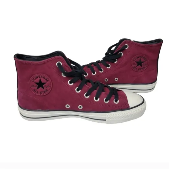 Converse Skate Chuck Taylor All Star Pomegranate Red High Top Shoes Size 8