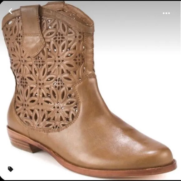 Corso Como Spiro - Whiskey Burnish Laser Cut Boots