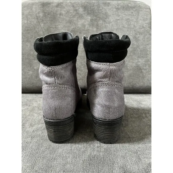 Cougar Boots Darbi Genuine Calf Hair Gray Waterproof Ankle 6 Women Rated -11° BN