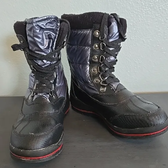 Cougar Chamonix Metallic Blue Winter Boots Size 6