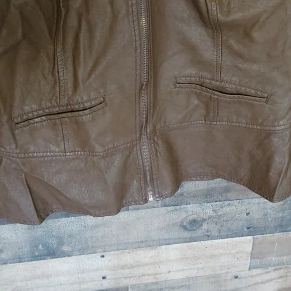 Covington Faux leather Moto Jacket sz Xl women's