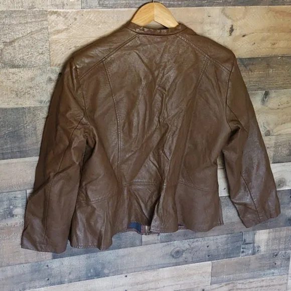 Covington Faux leather Moto Jacket sz Xl women's
