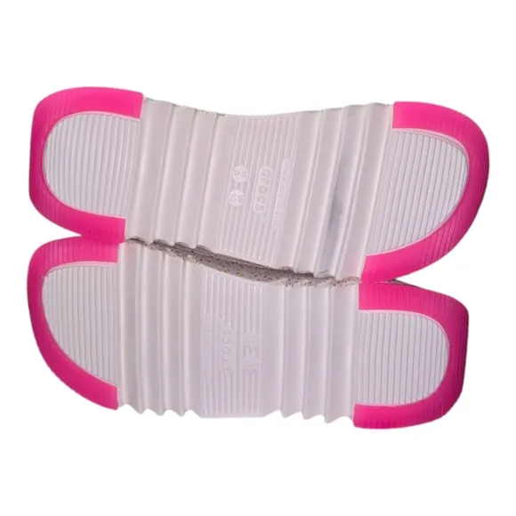 Crocs Hiker Xscape Festival Platform Sandals White Pink Women's Sz 10 Men 8 New