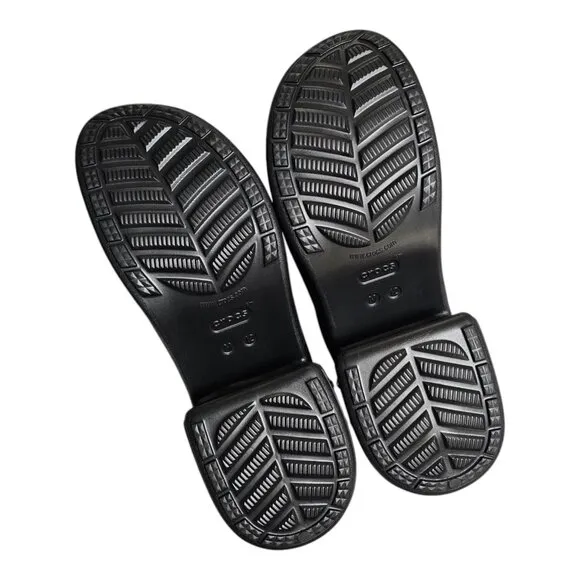 Crocs Siren Studded Clog Black US Men's 12 High Heel Wedge - Never Worn 209017