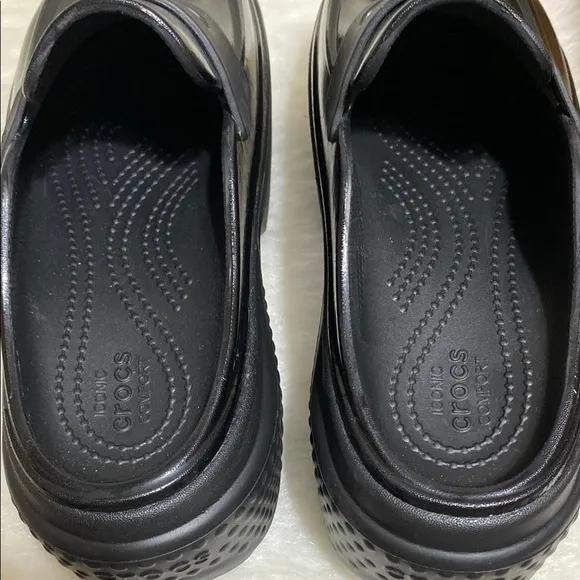 Crocs Stomp High Shine Platform Loafers (NWOT)