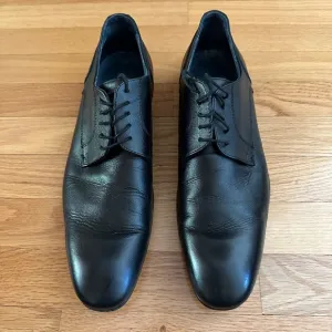 Cuoio Fraiser Mens Black Lace Up Dress Shoes Size 10.5
