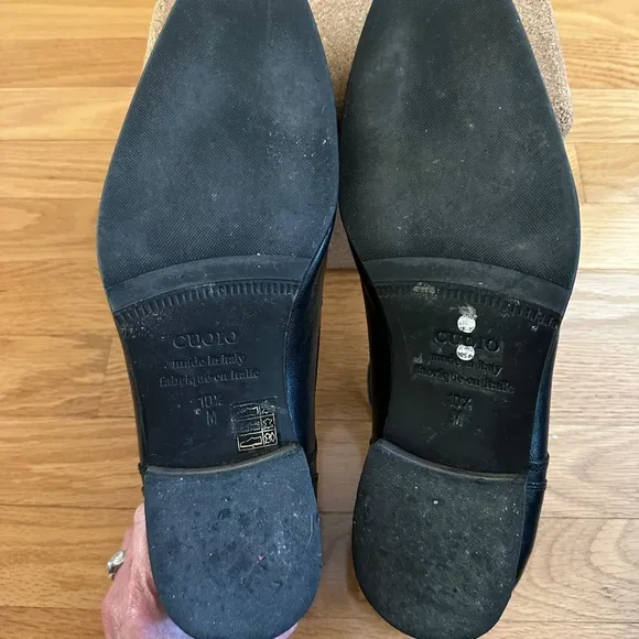 Cuoio Fraiser Mens Black Lace Up Dress Shoes Size 10.5