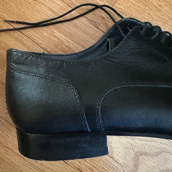 Cuoio Fraiser Mens Black Lace Up Dress Shoes Size 10.5