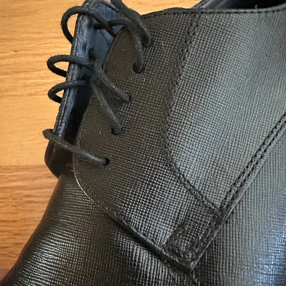 Cuoio Fraiser Mens Black Lace Up Dress Shoes Size 10.5