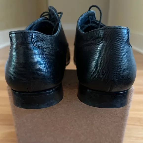 Cuoio Fraiser Mens Black Lace Up Dress Shoes Size 10.5