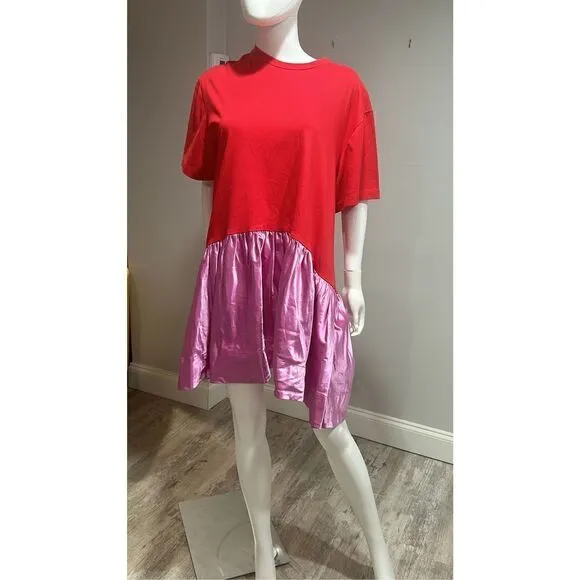 Cynthia Rowley Colorblock T-shirt Dress Size Small