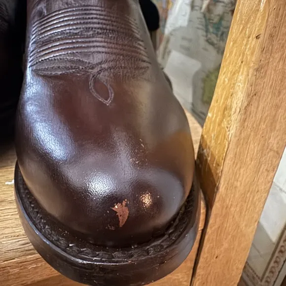 Dan Post Boots 11.5D Milwaukee Round Toe Mid Calf Brown Men’s Western DP2111R