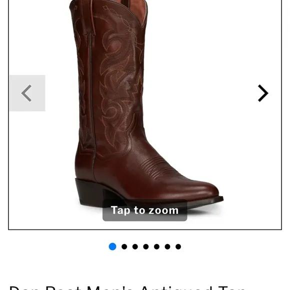 Dan Post Boots 11.5D Milwaukee Round Toe Mid Calf Brown Men’s Western DP2111R
