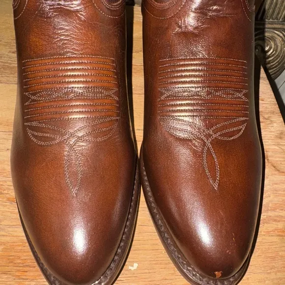 Dan Post Boots 11.5D Milwaukee Round Toe Mid Calf Brown Men’s Western DP2111R
