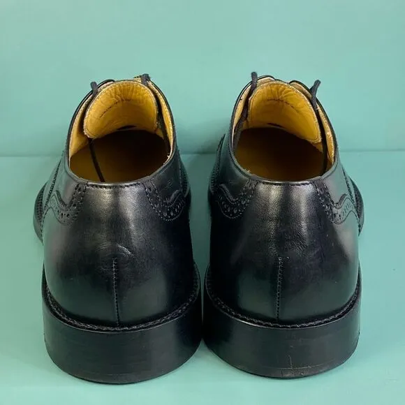 Daniel Cremieux Black Leather Oxford men dress shoes  size 8.5
