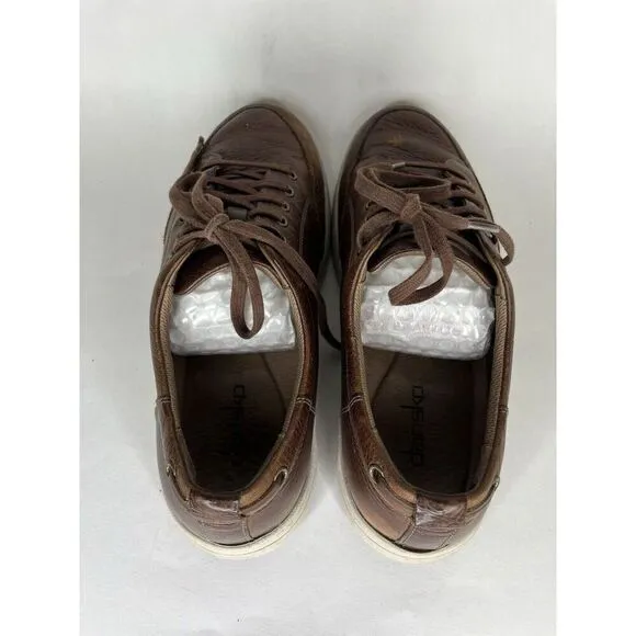 Dansko Shoes Lace Up Sneakers Men Size 44 US 11 Brown Leather