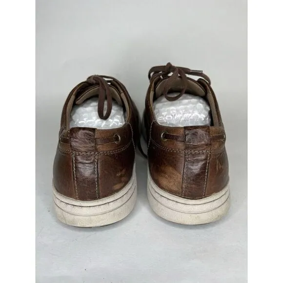 Dansko Shoes Lace Up Sneakers Men Size 44 US 11 Brown Leather