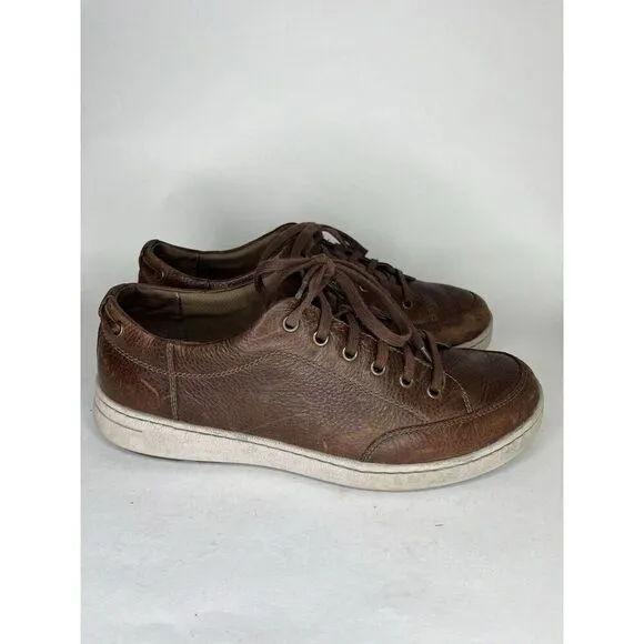 Dansko Shoes Lace Up Sneakers Men Size 44 US 11 Brown Leather
