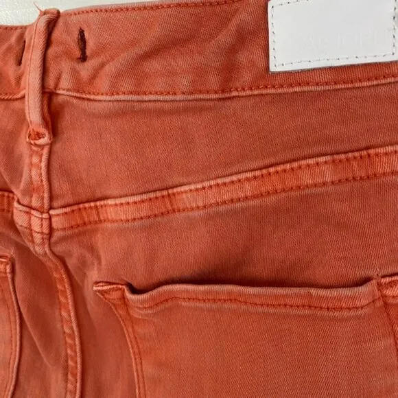 Dear John Denim Orange Skinny Jeans – Size 25, Orange distressed hem 5 pocket