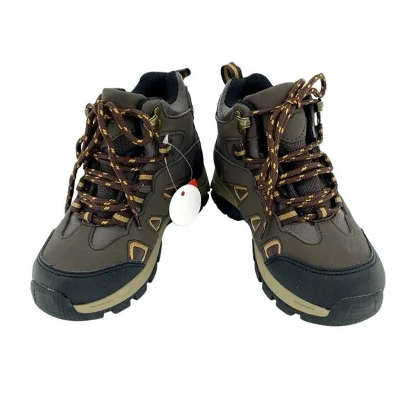 Deer Stags Boys Ankle Winter Lace Up Brown Boots SZ 12 New
