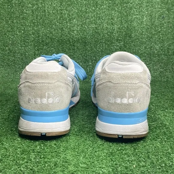 Diadora Sneakers N9000 Blue White  Leather Mesh Athletic Shoes Mens 12