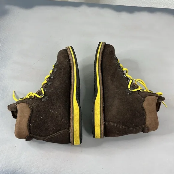 Diemme Roccia Vet Boots Brown Suede Hiking Made in Italy 43 Yellow