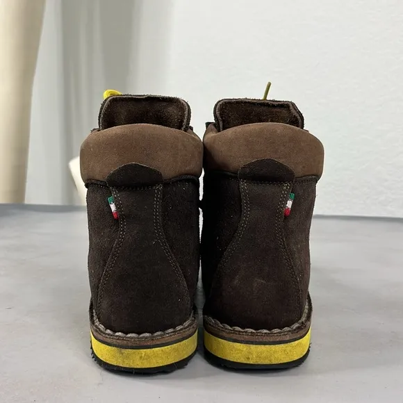 Diemme Roccia Vet Boots Brown Suede Hiking Made in Italy 43 Yellow