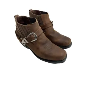 Dingo Pull On Mens Brown Casual Boots 9M Flaws DI12376