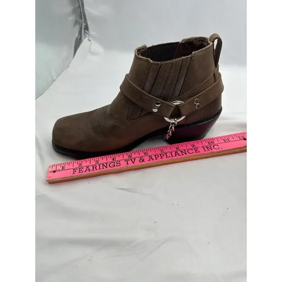 Dingo Pull On Mens Brown Casual Boots 9M Flaws DI12376