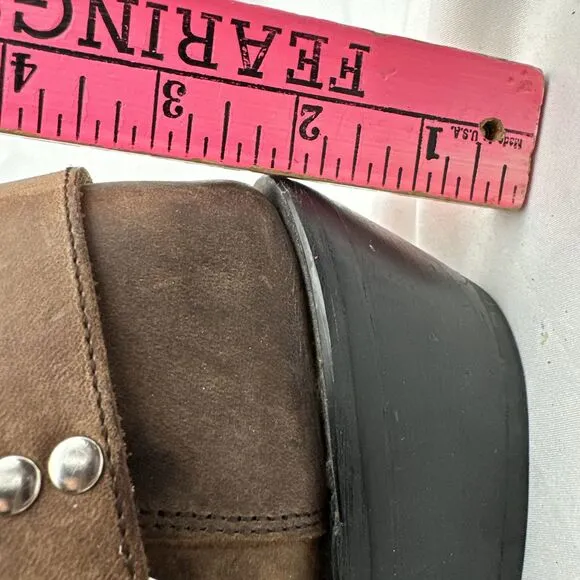 Dingo Pull On Mens Brown Casual Boots 9M Flaws DI12376
