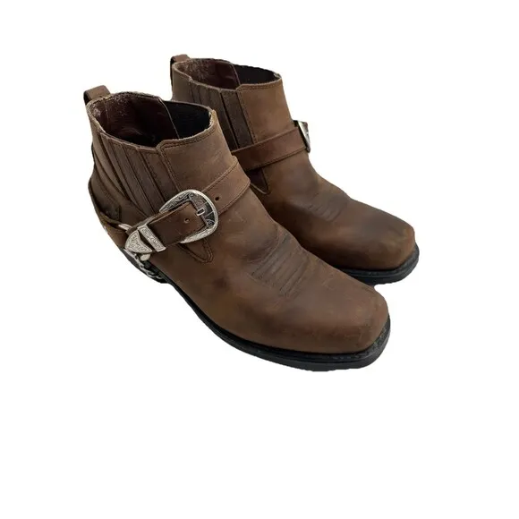 Dingo Pull On Mens Brown Casual Boots 9M Flaws DI12376
