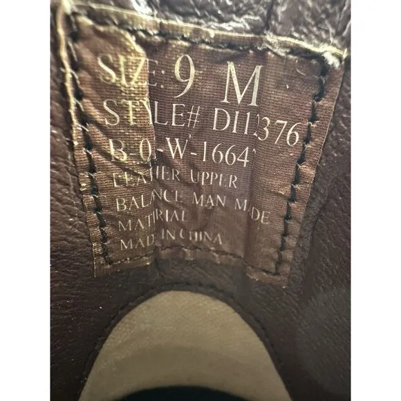 Dingo Pull On Mens Brown Casual Boots 9M Flaws DI12376
