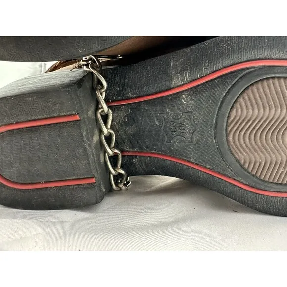 Dingo Pull On Mens Brown Casual Boots 9M Flaws DI12376
