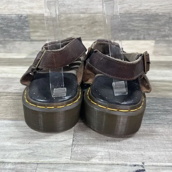Doc Martens Sandals Men’s Size 13 Brown Fisherman Leather Casual 11832