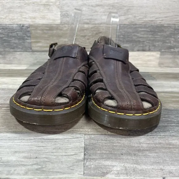 Doc Martens Sandals Men’s Size 13 Brown Fisherman Leather Casual 11832