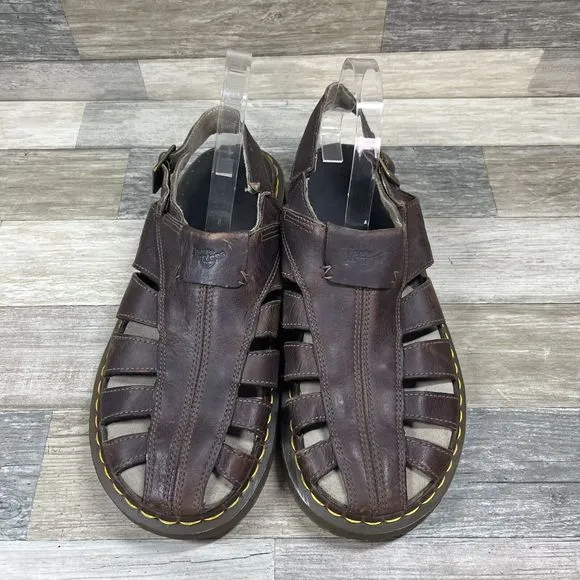 Doc Martens Sandals Men’s Size 13 Brown Fisherman Leather Casual 11832