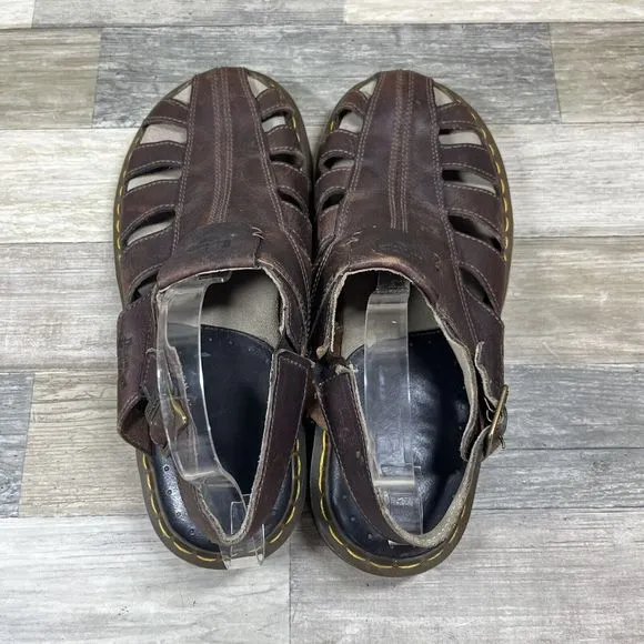 Doc Martens Sandals Men’s Size 13 Brown Fisherman Leather Casual 11832