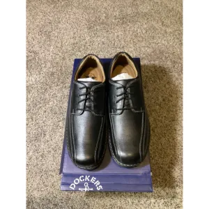 Dockers Men's Leather Oxford Dress Shoes Black Size 10 Lace-Up