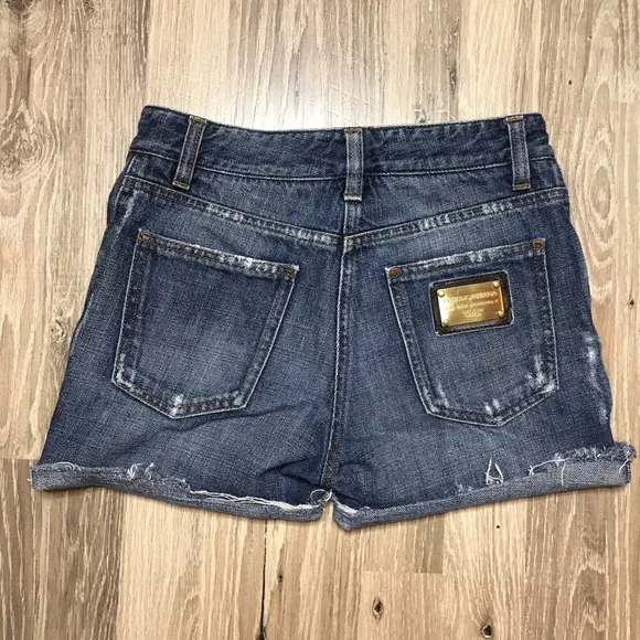 Dolce &amp; Gabbana Distressed Denim Shorts