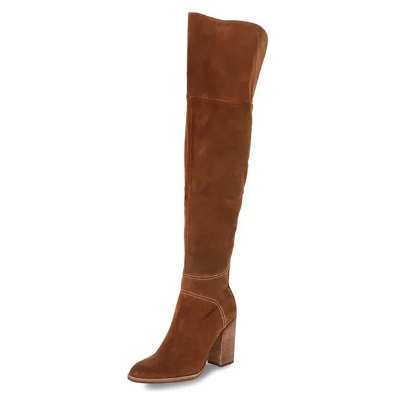Dolce Vita Brown Suede Over the Knee Boots Women's Size 7.5