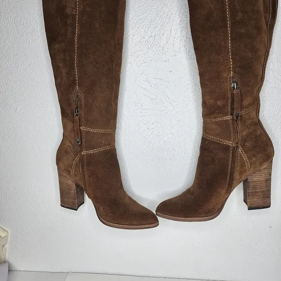 Dolce Vita Brown Suede Over the Knee Boots Women's Size 7.5