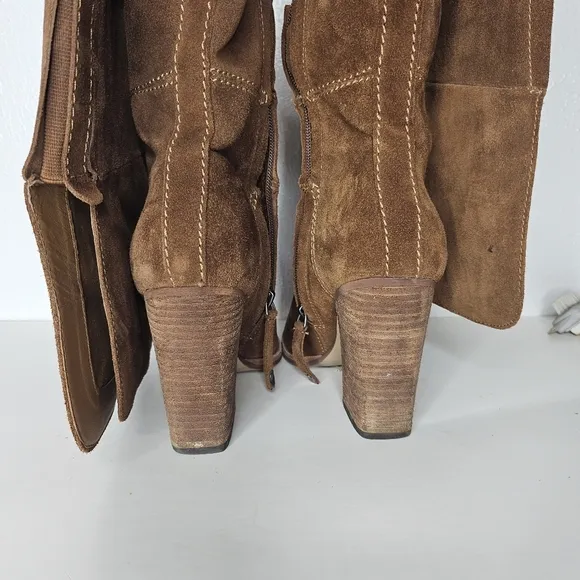 Dolce Vita Brown Suede Over the Knee Boots Women's Size 7.5