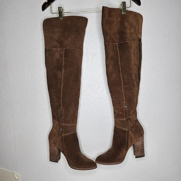 Dolce Vita Brown Suede Over the Knee Boots Women's Size 7.5