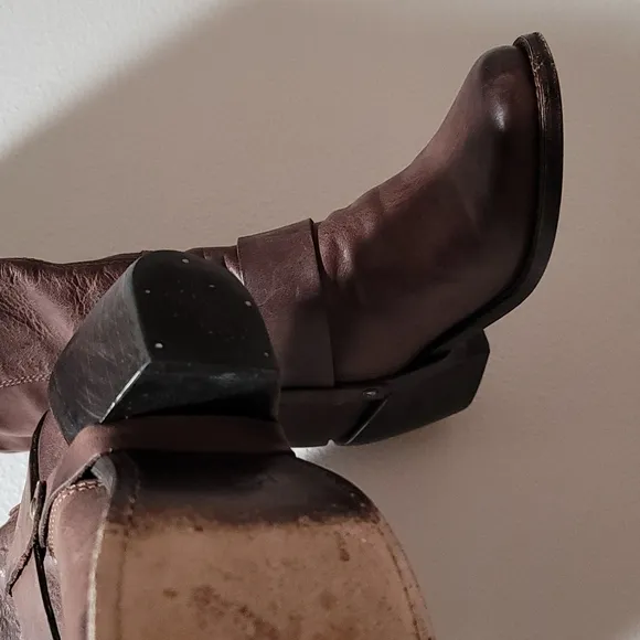 DOLCE VITA CASUAL BOHO SOUTHWESTERN EQUESTRIAN TALL BROWN LEATHER RIDING BOOT 6