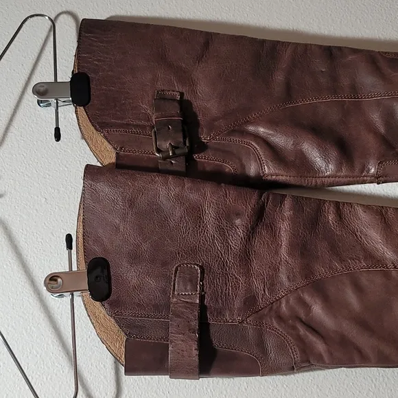 DOLCE VITA CASUAL BOHO SOUTHWESTERN EQUESTRIAN TALL BROWN LEATHER RIDING BOOT 6