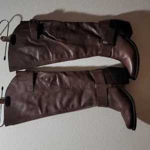 DOLCE VITA CASUAL BOHO SOUTHWESTERN EQUESTRIAN TALL BROWN LEATHER RIDING BOOT 6