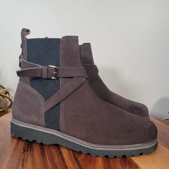 Donald Pliner Captain Brown Leather Ankle Boots Size 13 M