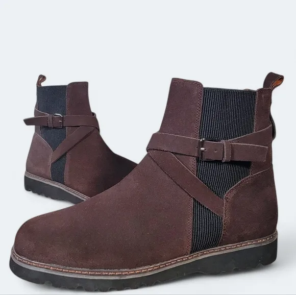 Donald Pliner Captain Brown Leather Ankle Boots Size 13 M